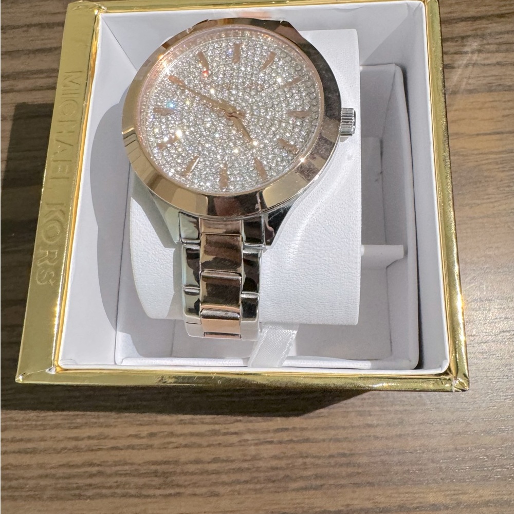 Women’s Michael kors two tone rose gold and silver watch